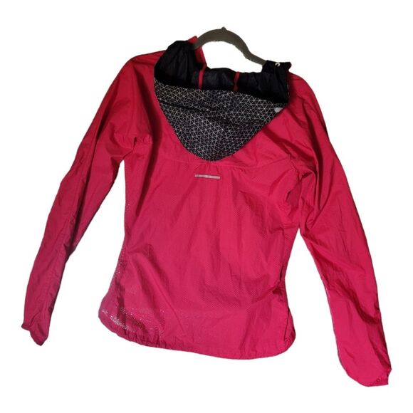 NIKE Reflective Vapor Hooded Running Lightweight Windbreaker Jacket Med 362782 - Picture 2 of 8
